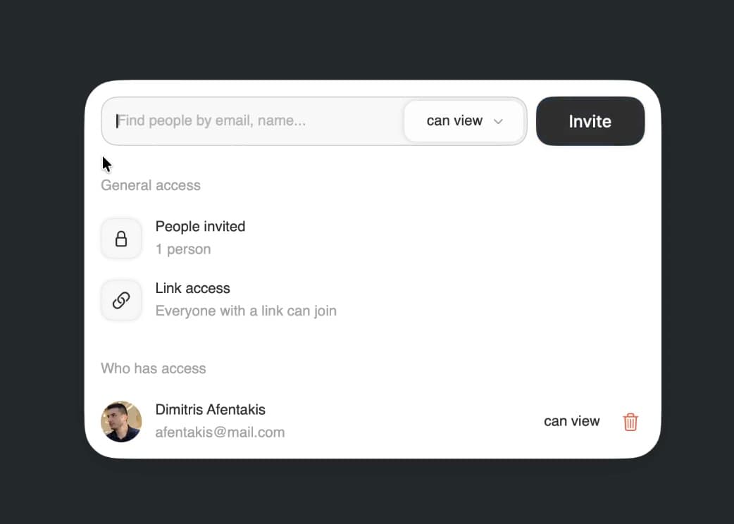 Card interaction in Swift